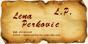 Lena Perković vizit kartica